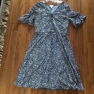 🎉Host Pick 🎉Talbots black and white flower dress